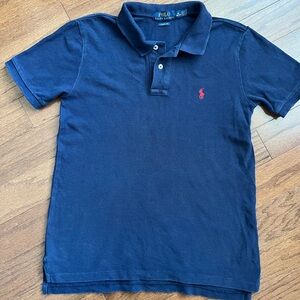 Polo Ralph Lauren Boys Short Sleeve Navy Blue Polo Size 10-12